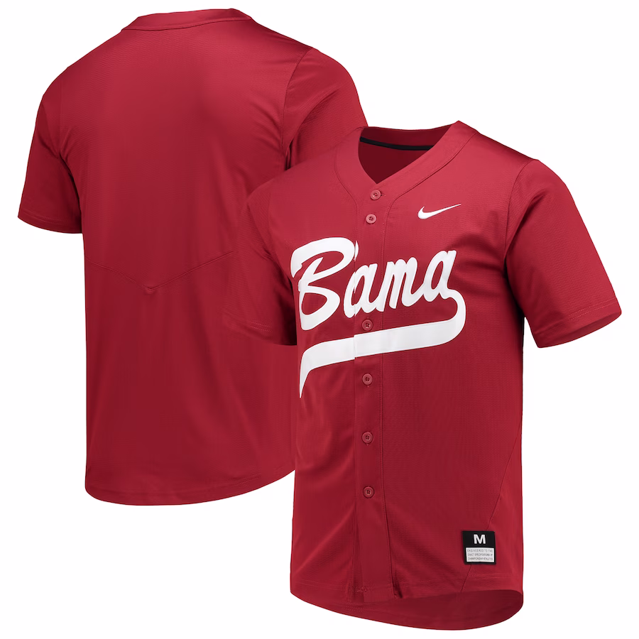 Alabama Crimson Tide Nike Full-Button Replica Softball Jersey - Crimson - Ujersey