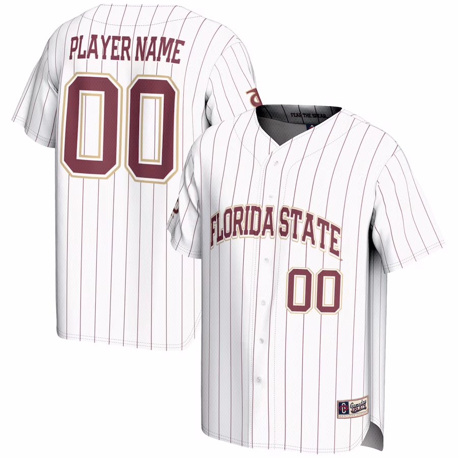 Florida State Seminoles GameDay Greats Youth NIL Pick-A-Player Lightweight Baseball Jersey - White - Ujersey