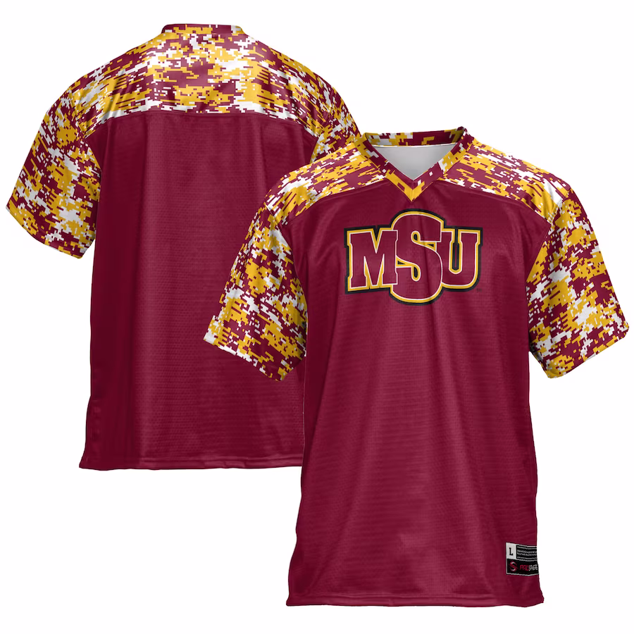 Midwestern State Mustangs GameDay Greats Football Jersey - Maroon - Ujersey
