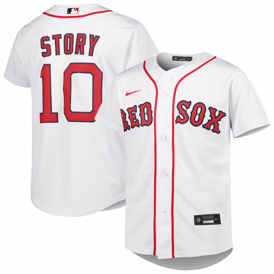 Youth Boston Red Sox Trevor Story Nike White Alternate Replica Player Jersey - Ujersey