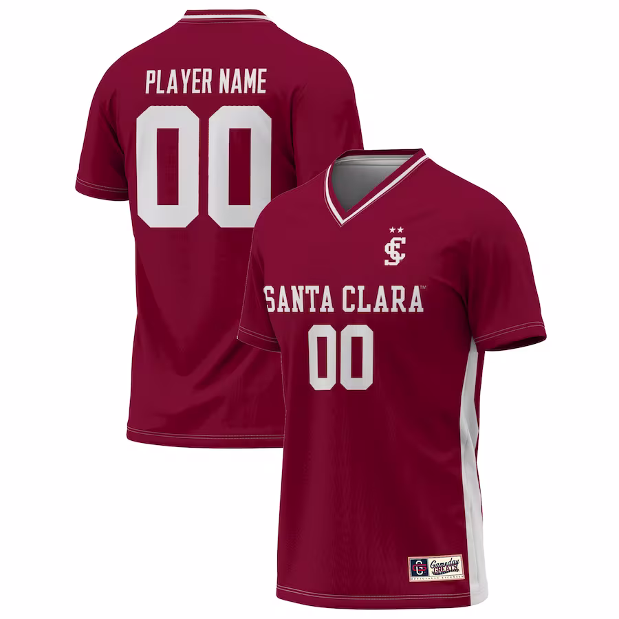 Santa Clara Broncos GameDay Greats U NIL Pick-A-Player Lightweight Soccer Jersey - Maroon - Ujersey