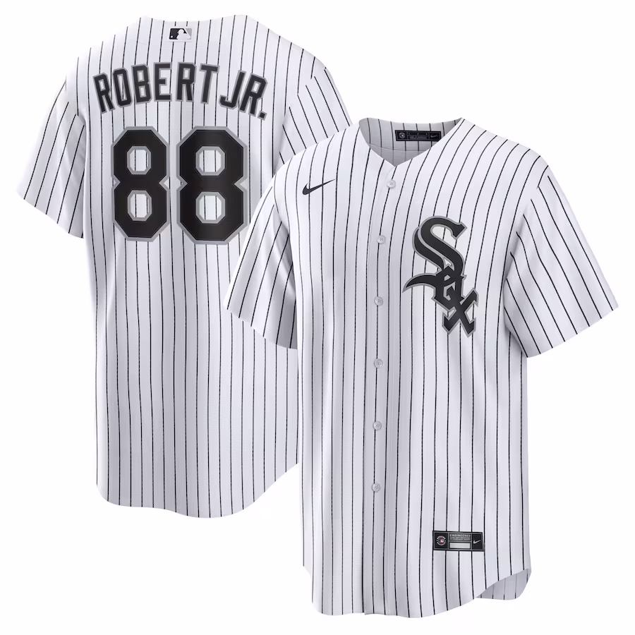 Men's Chicago White Sox Luis Robert Nike White Replica Player Name Jersey - Ujersey