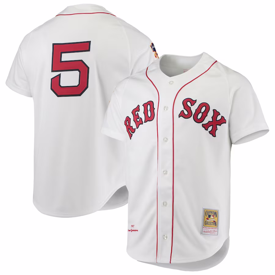 Men's Boston Red Sox Nomar Garciaparra Mitchell & Ness White 1997 Cooperstown Collection Authentic Jersey - Ujersey