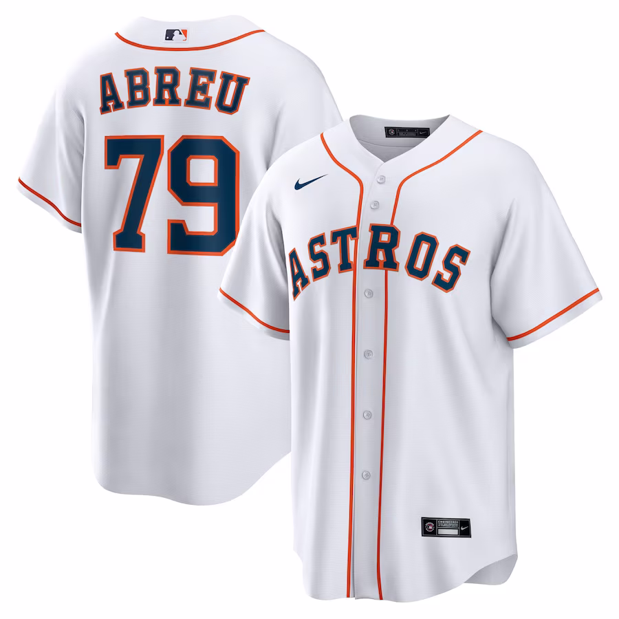 Men's Houston Astros Jose Abreu Nike White Home Replica Player Jersey - Ujersey