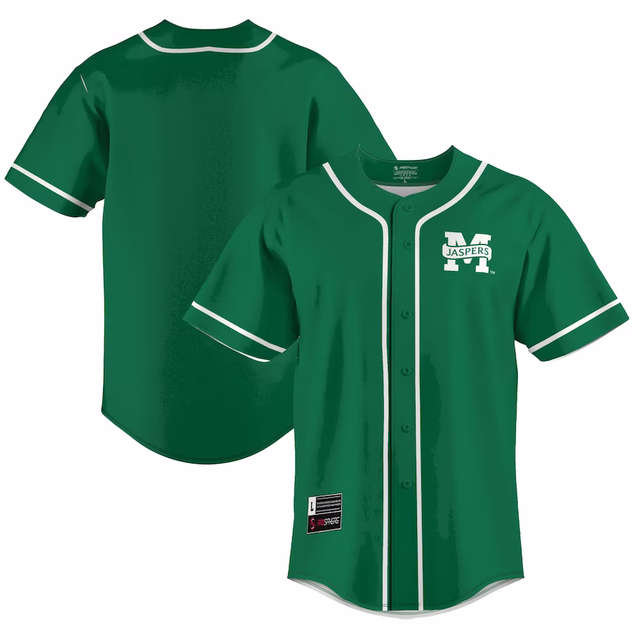 Manhattan Jaspers GameDay Greats  Lightweight Baseball Jersey - Kelly Green - Ujersey