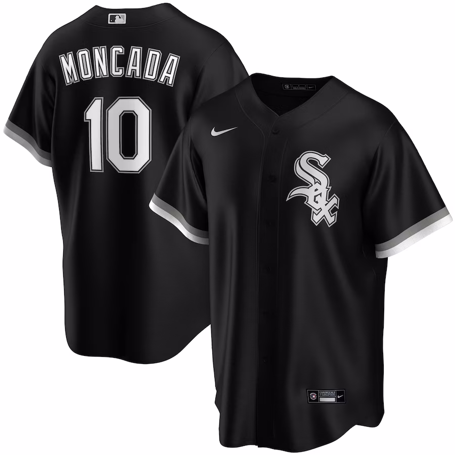 Youth Chicago White Sox Yoan Moncada Nike Black Alternate Replica Player Jersey - Ujersey