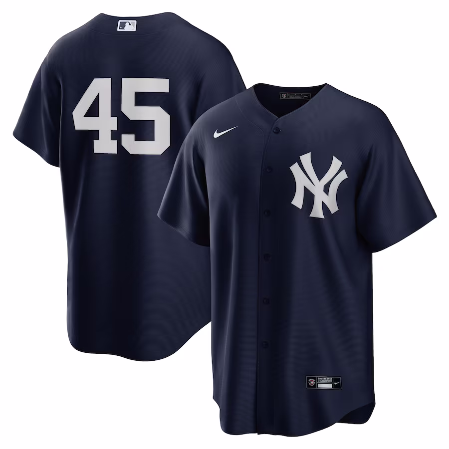 Men's New York Yankees Gerrit Cole Nike Navy Alternate Replica Player Name Jersey - Ujersey