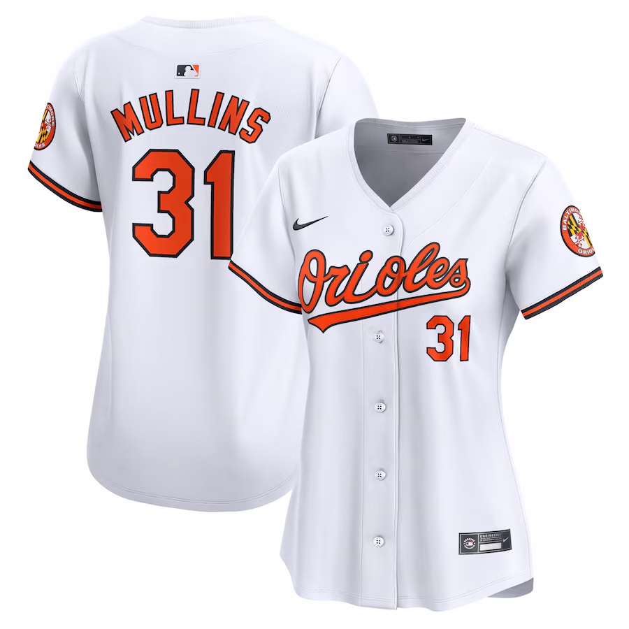 Women's Baltimore Orioles Cedric Mullins Nike White Home Limited Player Jersey - Ujersey