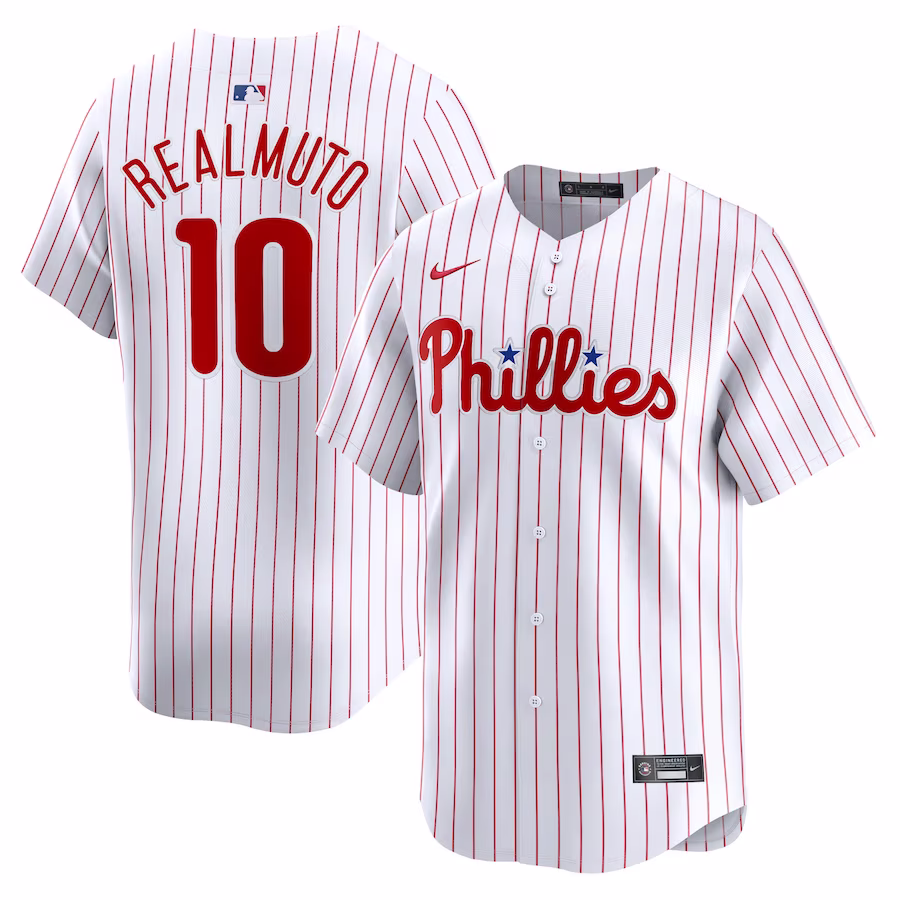 Men's Philadelphia Phillies J.T. Realmuto Nike White Home Limited Player Jersey - Ujersey