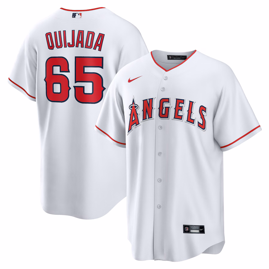 Men's Los Angeles Angels José Quijada Nike White Home  Replica Player Jersey - Ujersey