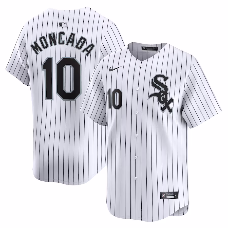 Men's Chicago White Sox Yoan Moncada Nike White Home Limited Player Jersey - Ujersey