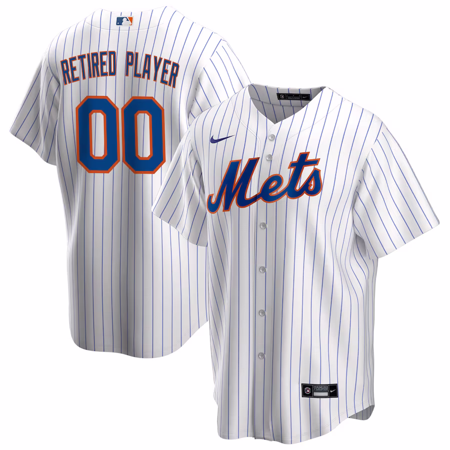 Men's New York Mets Nike White Home Pick-A-Player Retired Roster Replica Jersey - Ujersey