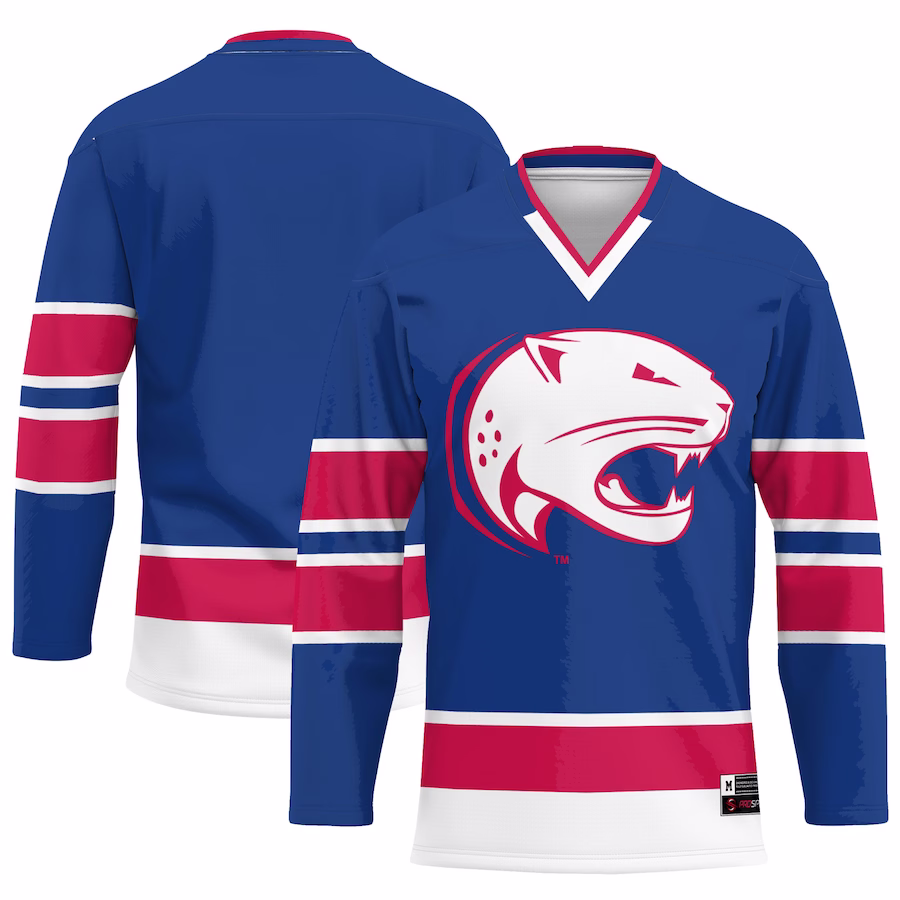 South Alabama Jaguars GameDay Greats Youth Hockey Jersey - Blue - Ujersey