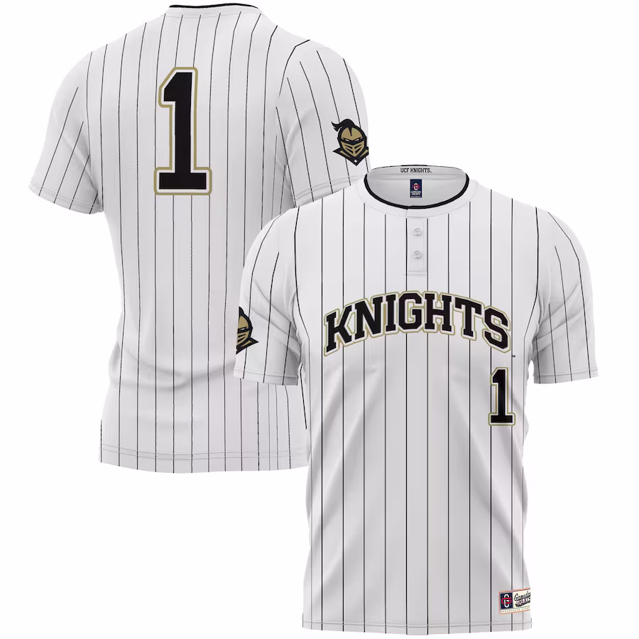 #1 UCF Knights GameDay Greats Youth Lightweight Softball Jersey - White - Ujersey