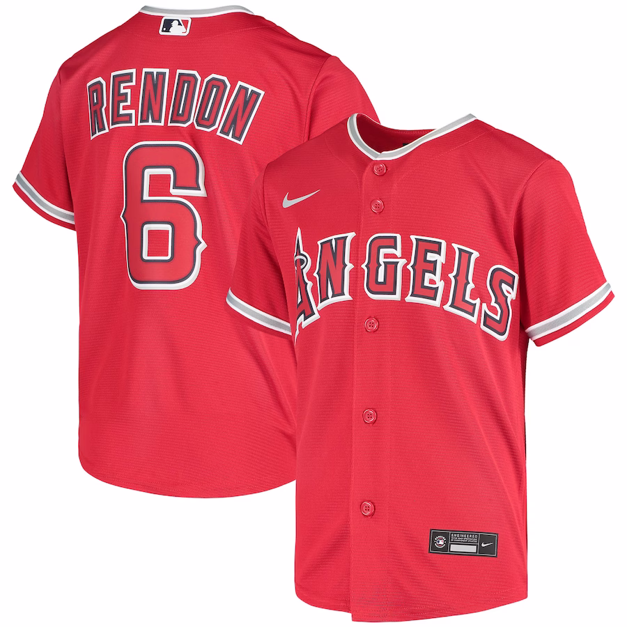 Youth Los Angeles Angels Anthony Rendon Nike Red Alternate Replica Player Jersey - Ujersey