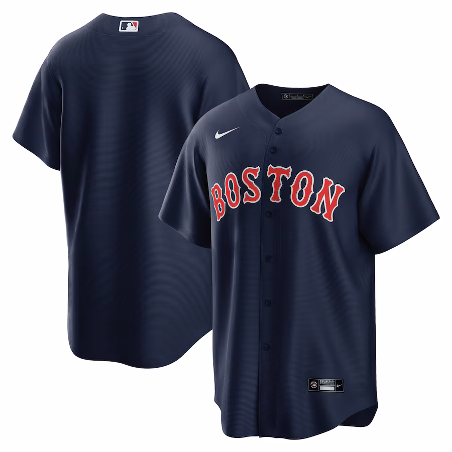 Men's Boston Red Sox Nike Navy Alternate Replica Team Jersey - Ujersey