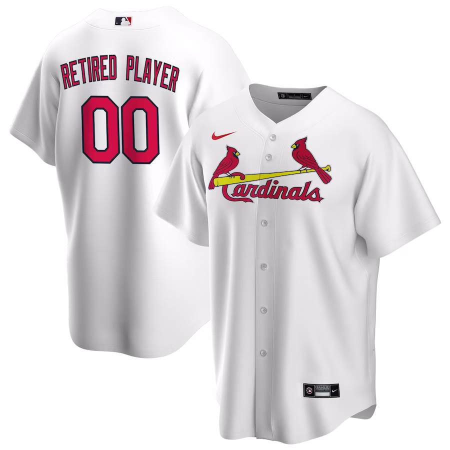 Men's St. Louis Cardinals Nike White Home Pick-A-Player Retired Roster Replica Jersey - Ujersey