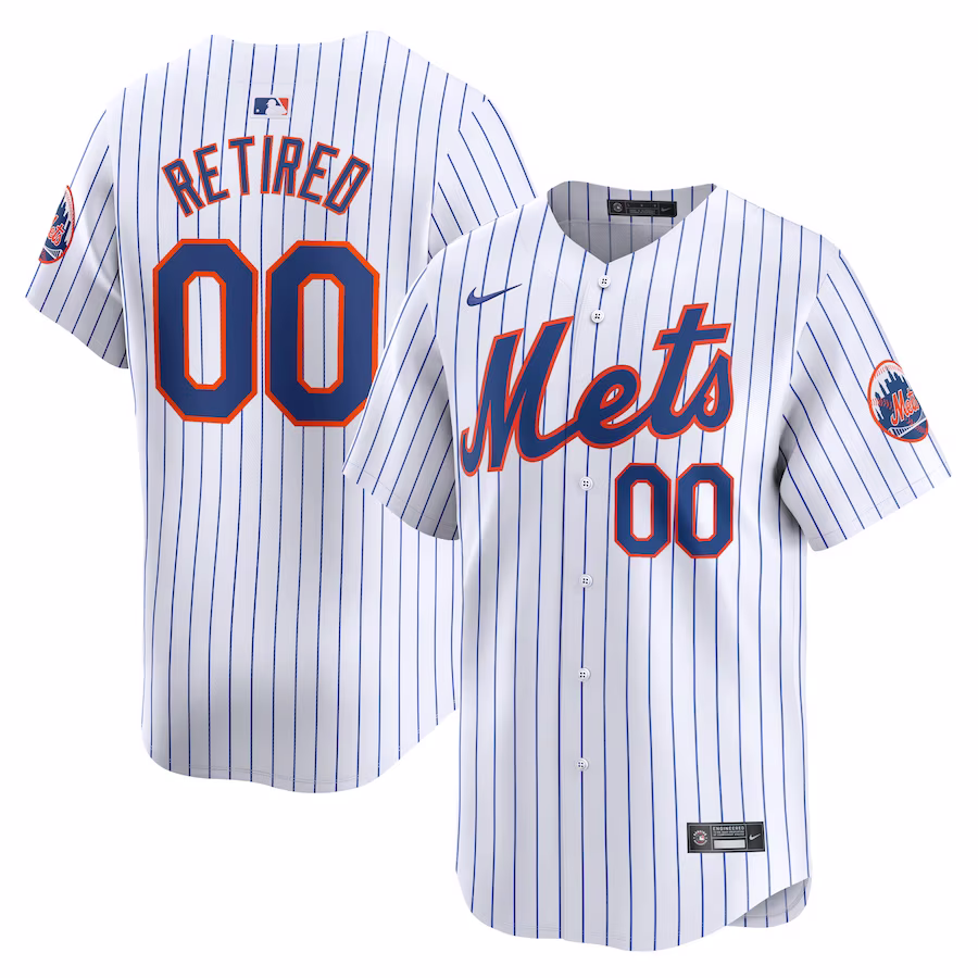 Men's New York Mets Nike White Home Limited Pick-A-Player Retired Roster Jersey - Ujersey