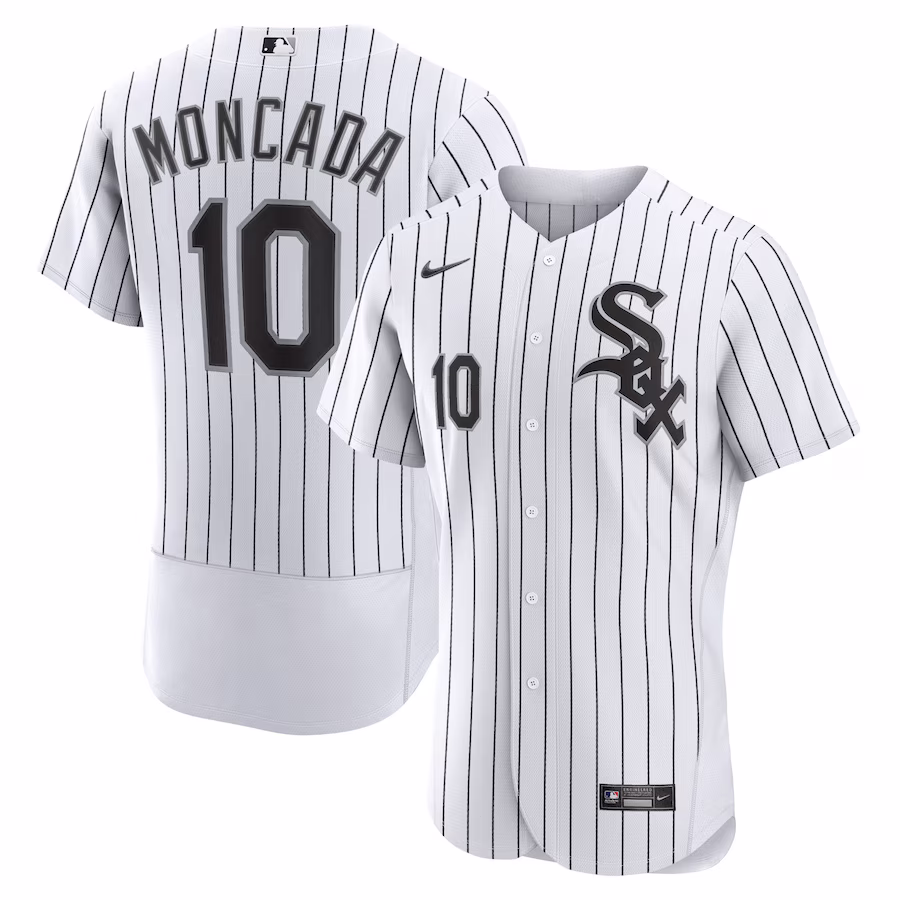 Men's Chicago White Sox Yoan Moncada Nike White Home Authentic Player Jersey - Ujersey