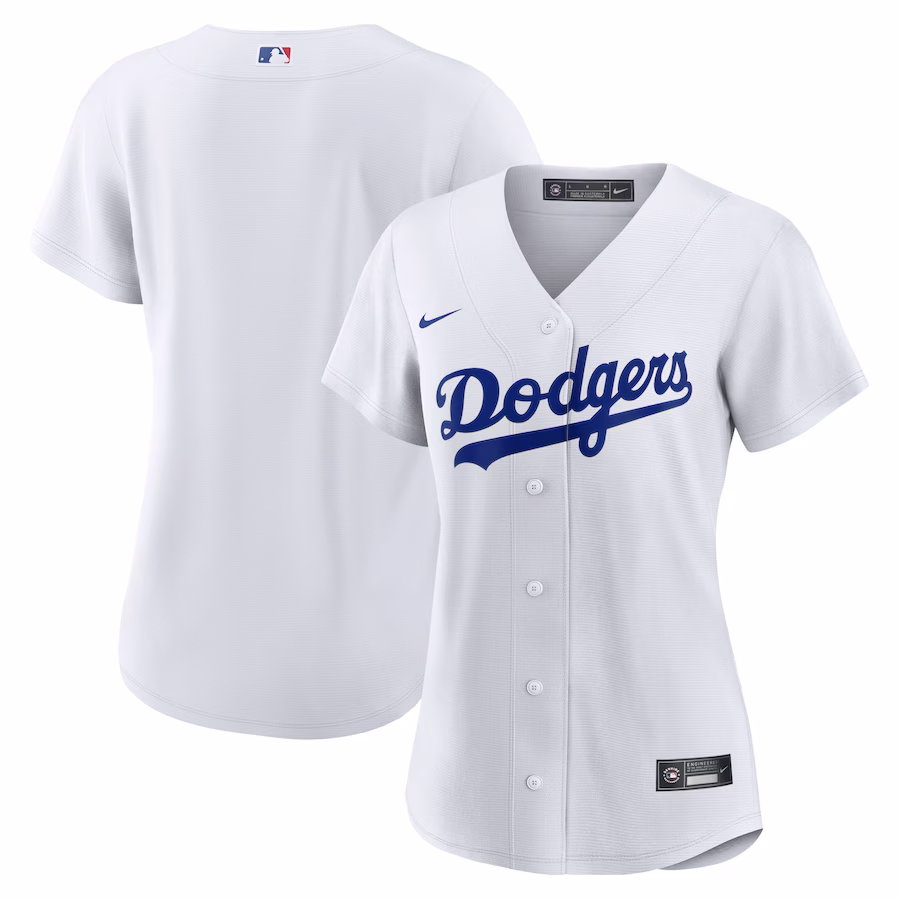 Women's Los Angeles Dodgers Nike White Home Blank Replica Jersey - Ujersey