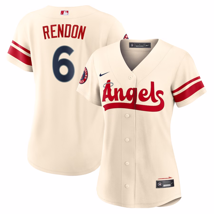 Women's Los Angeles Angels Anthony Rendon Nike Cream City Connect Replica Player Jersey - Ujersey
