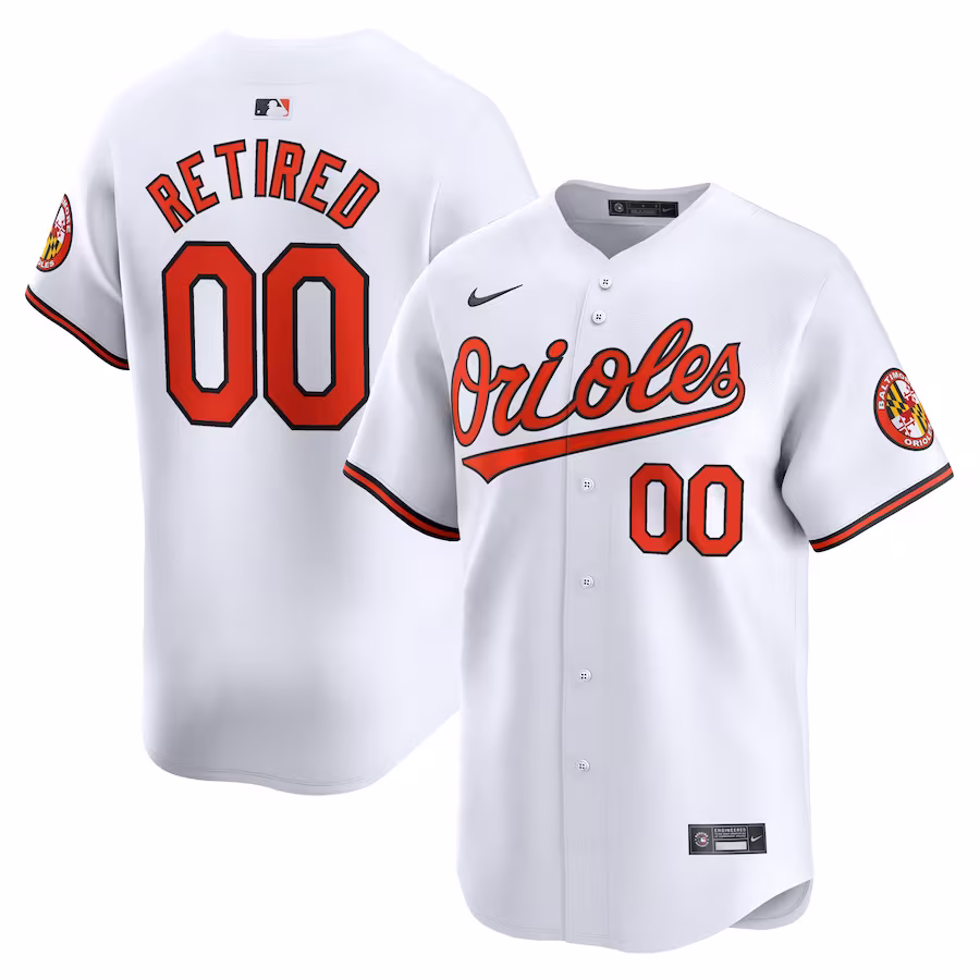 Men's Baltimore Orioles Nike White Home Limited Pick-A-Player Retired Roster Jersey - Ujersey