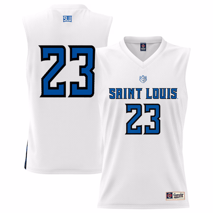 #23 Saint Louis Billikens GameDay Greats Youth Lightweight Basketball Jersey - White - Ujersey