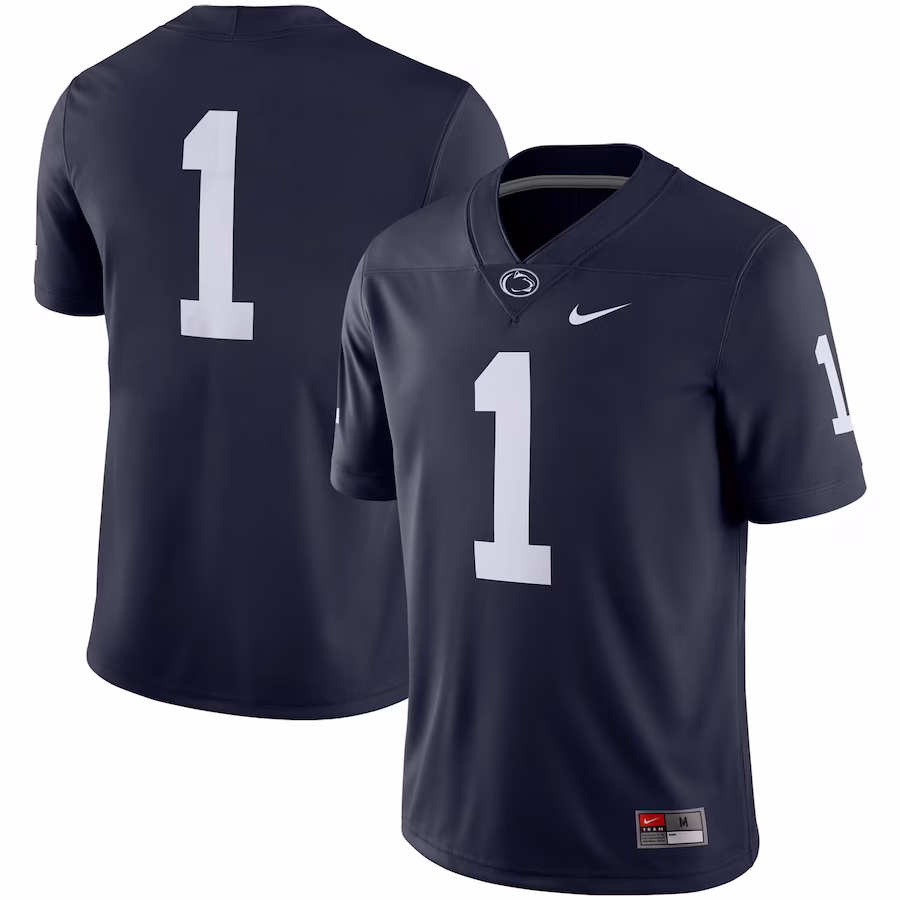 #1 Penn State Nittany Lions Nike Team Game Jersey - Navy - Ujersey