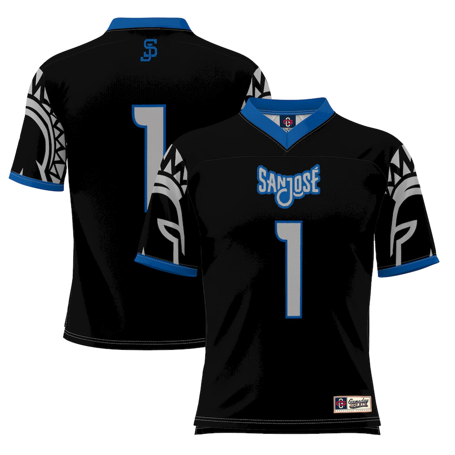 #1 San Jose State Spartans GameDay Greats Football Jersey - Black - Ujersey
