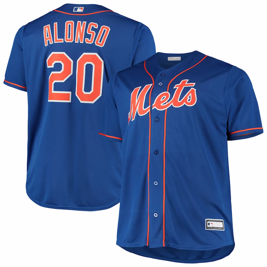 Men's New York Mets Pete Alonso Royal Big & Tall Replica Player Jersey - Ujersey