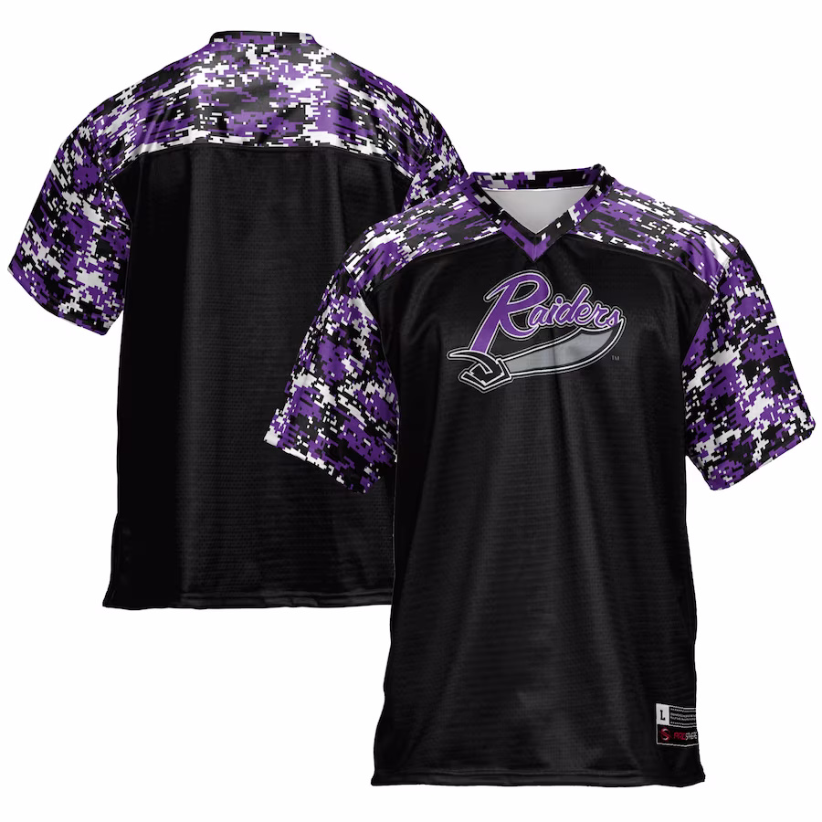 Mount Union Purple Raiders GameDay Greats Football Jersey - Black - Ujersey