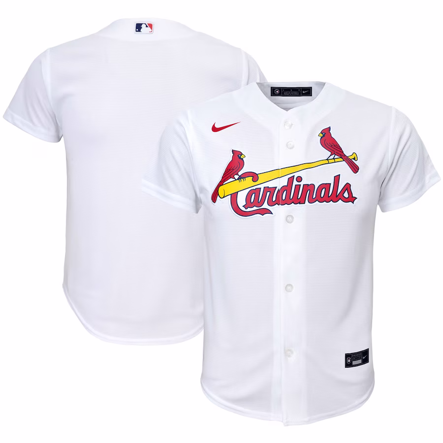Youth St. Louis Cardinals Nike White Home Replica Team Jersey - Ujersey