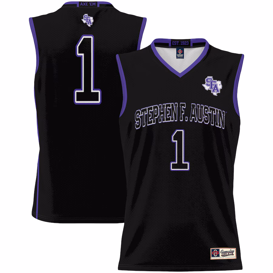Stephen F Austin Lumberjacks GameDay Greats Youth #1 Basketball Jersey -  Black - Ujersey
