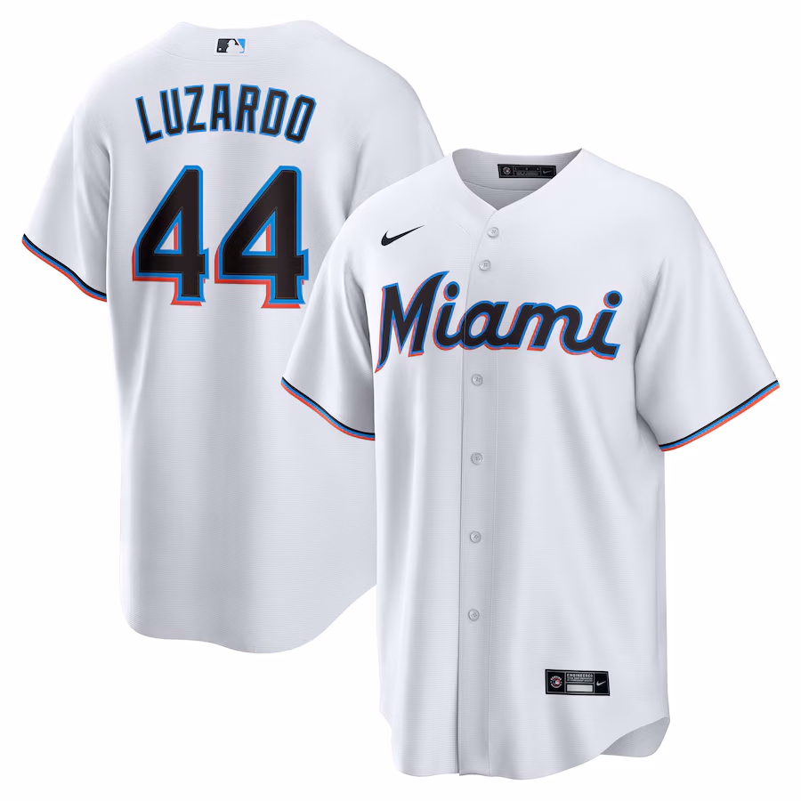 Men's Miami Marlins Jesús Luzardo Nike White Home  Replica Player Jersey - Ujersey