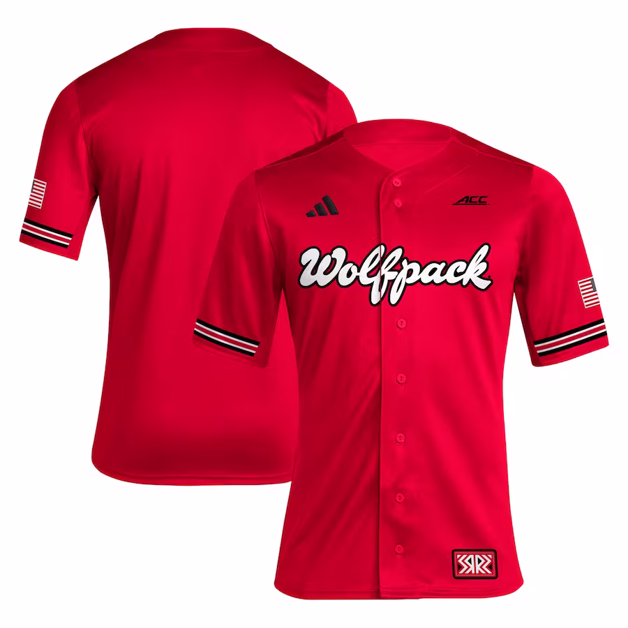 NC State Wolfpack adidas Reverse Retro Replica Baseball Jersey - Red - Ujersey