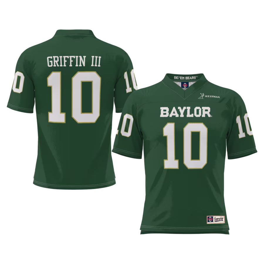 Robert Griffin III Baylor Bears GameDay Greats Youth Heisman Football Jersey - Green - Ujersey