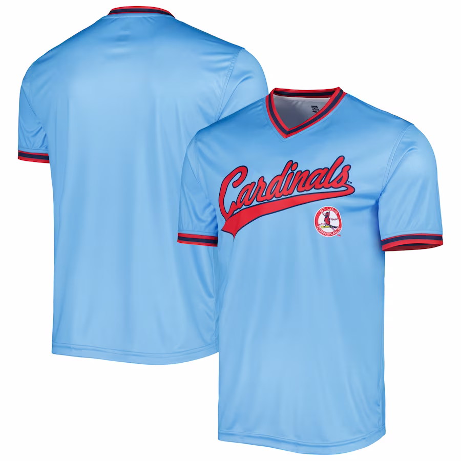 Men's St. Louis Cardinals Stitches Light Blue Cooperstown Collection Team Jersey - Ujersey