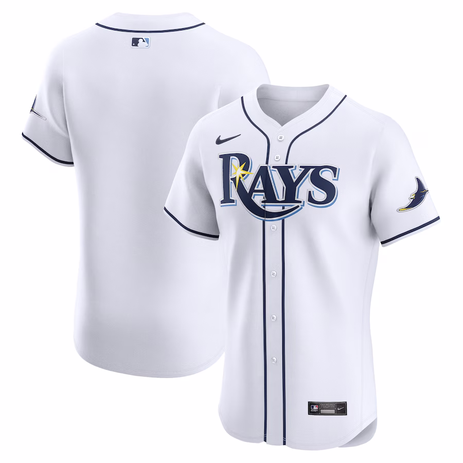 Men's Tampa Bay Rays Nike White Home Elite Jersey - Ujersey