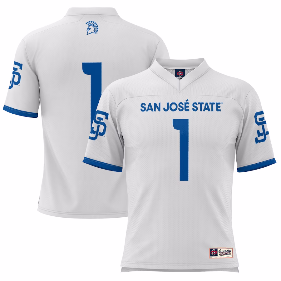 #1 San Jose State Spartans GameDay Greats Football Jersey - White - Ujersey