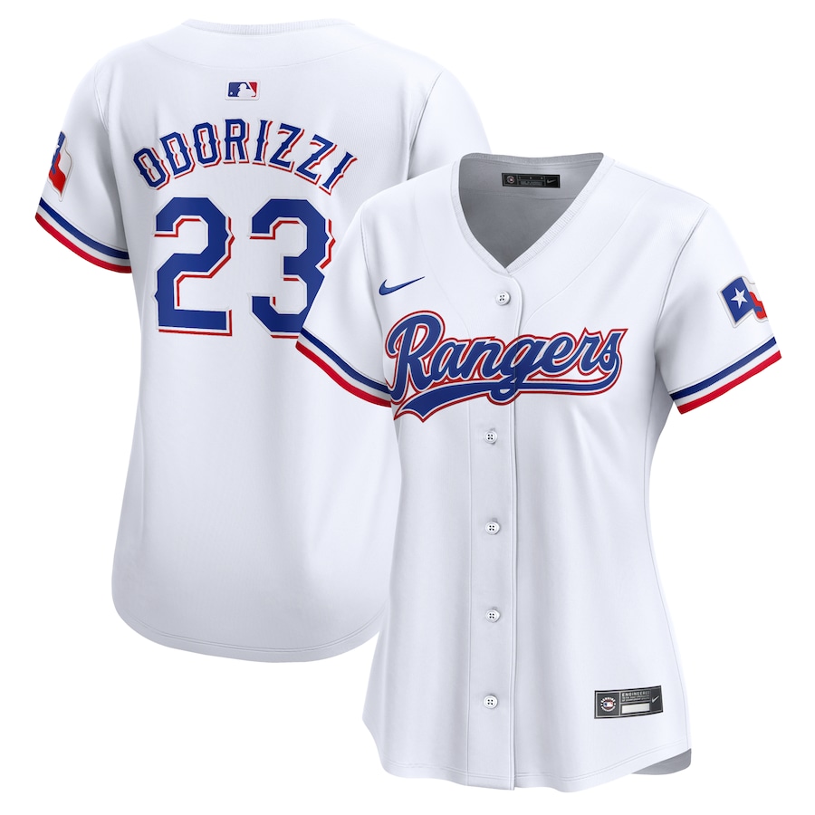Women's Texas Rangers Jake Odorizzi Nike White Home Limited Player Jersey - Ujersey