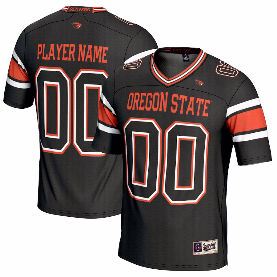 Oregon State Beavers GameDay Greats NIL Pick-A-Player Football Jersey - Black - Ujersey