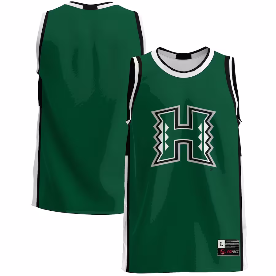 Hawaii Rainbow Warriors GameDay Greats  Lightweight Basketball Jersey - Green - Ujersey
