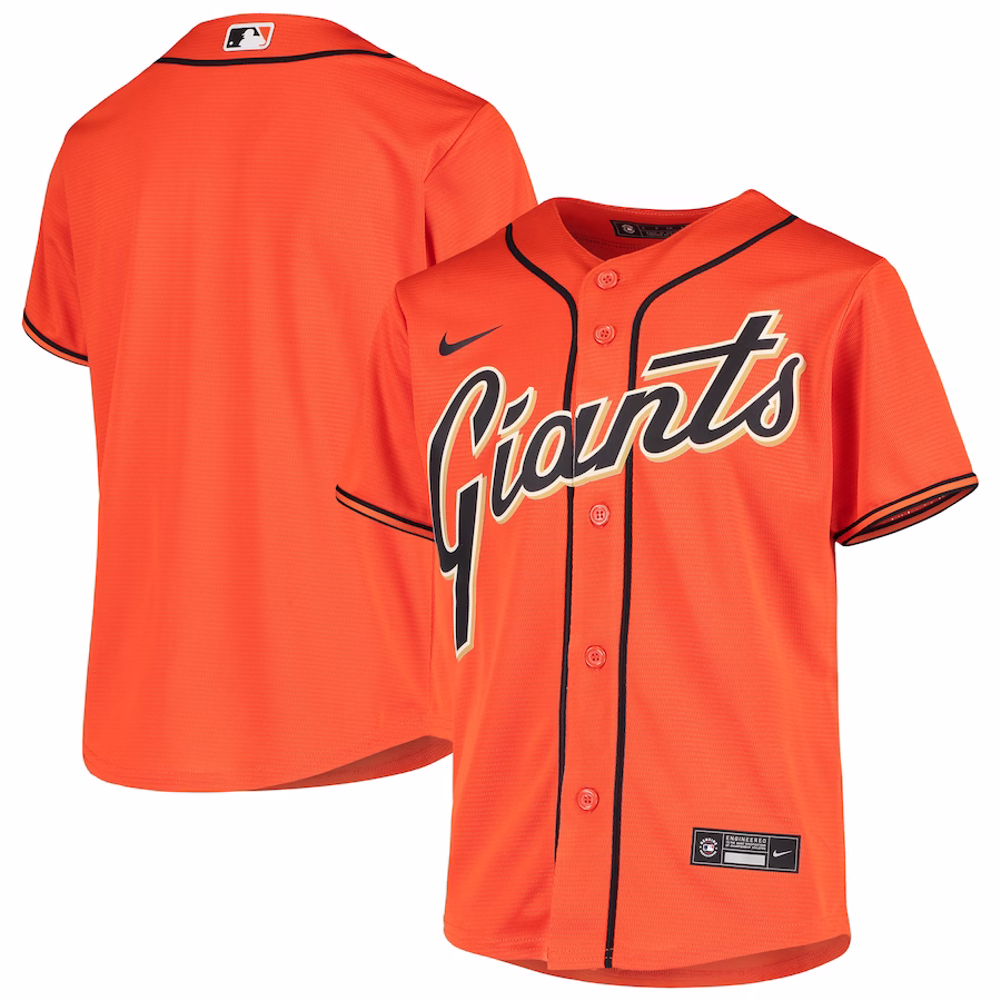 Youth San Francisco Giants Nike Orange Alternate Replica Jersey - Ujersey