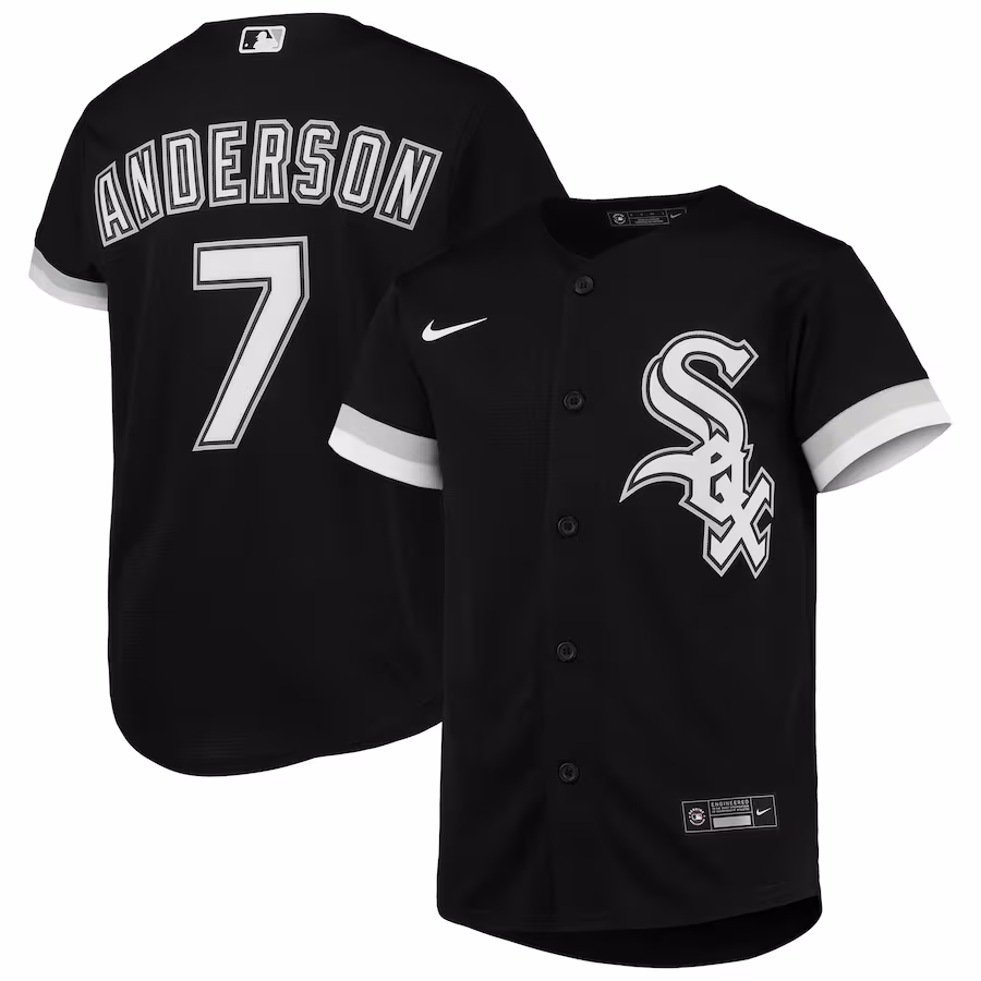 Youth Chicago White Sox Tim Anderson Nike Black Alternate Replica Player Jersey - Ujersey