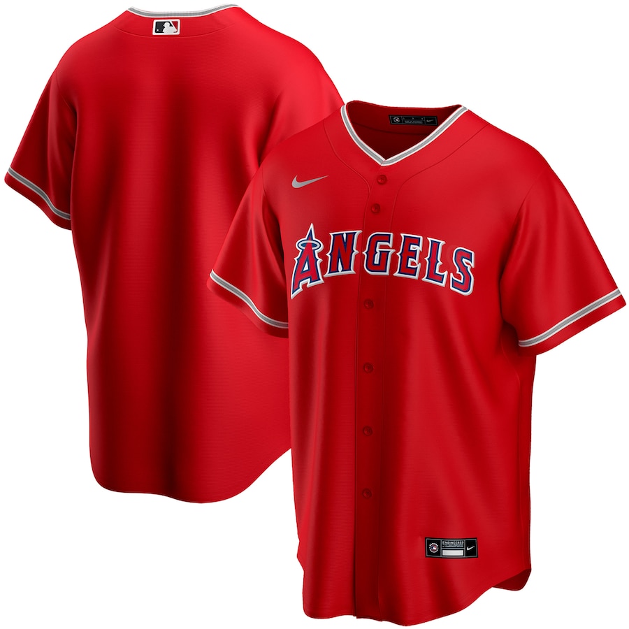 Youth Los Angeles Angels Nike Red Alternate Replica Team Jersey - Ujersey