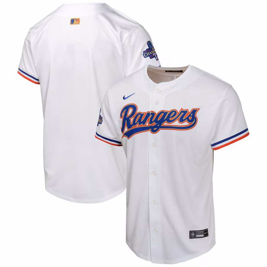 Youth Texas Rangers  Nike White 2024 Gold Collection Limited Jersey - Ujersey