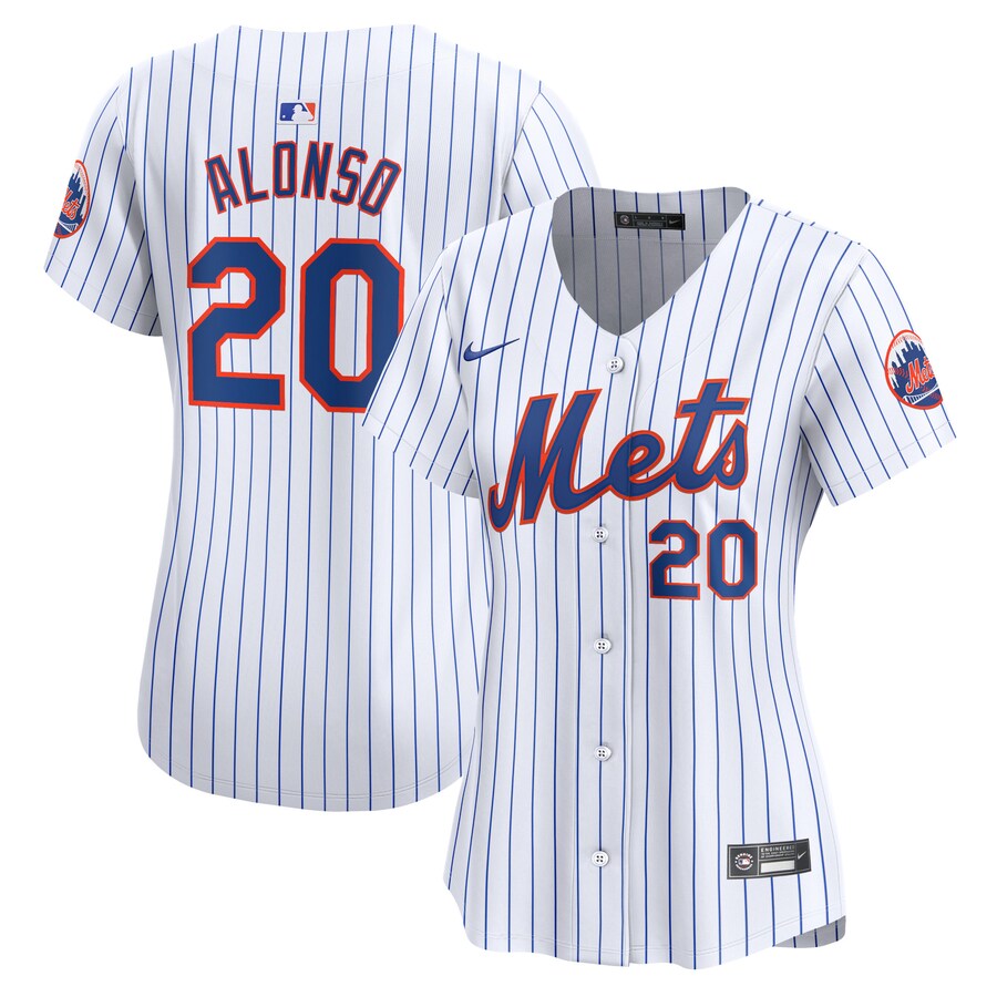 Women's New York Mets Pete Alonso Nike White Home Limited Player Jersey - Ujersey