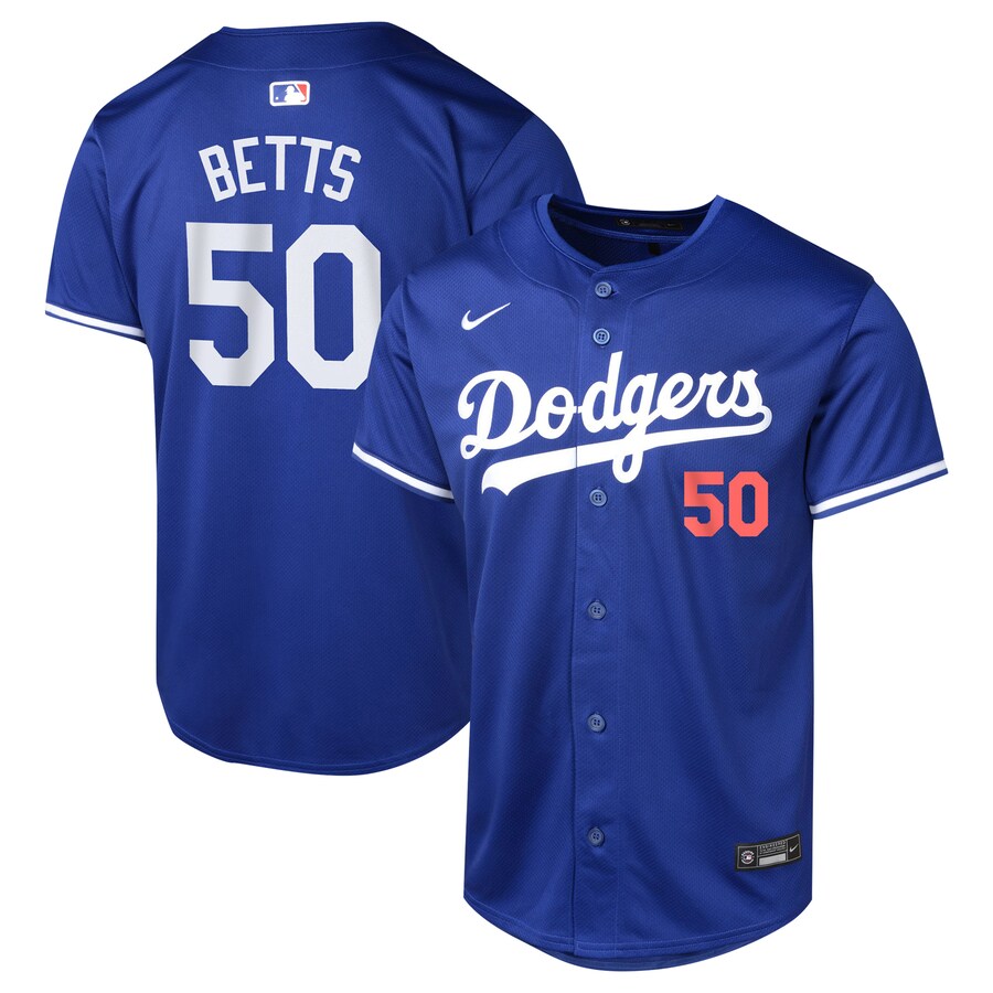 Youth Los Angeles Dodgers Mookie Betts Nike Royal Alternate Limited Player Jersey - Ujersey