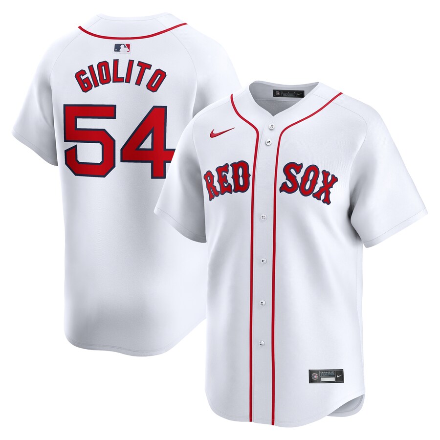 Men's Boston Red Sox Lucas Giolito Nike White Home Limited Player Jersey - Ujersey