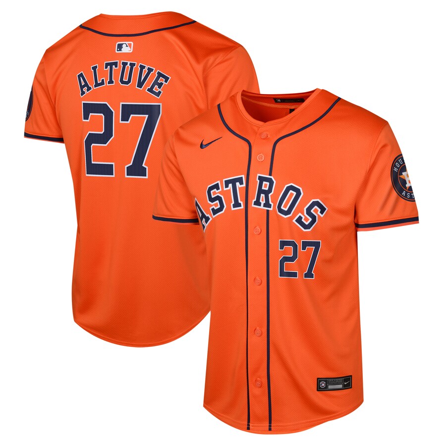 Youth Houston Astros Jose Altuve Nike Orange Alternate Limited Player Jersey - Ujersey